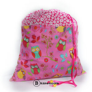 Grand Sac Pochon - Hibou