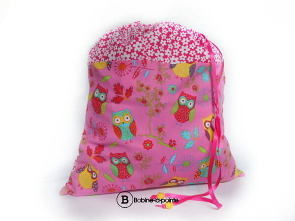 Grand Sac Pochon - Hibou