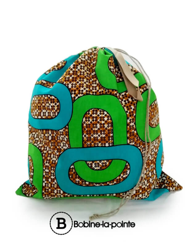Grand Sac Pochon - Graphique wax