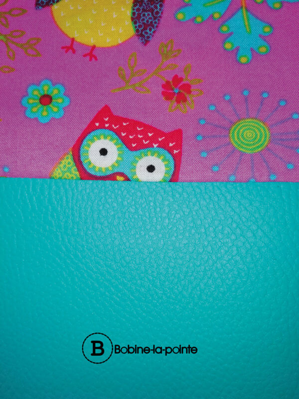 Moyen Sac Pochon - Hibou/simili cuir – Image 2